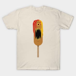 CORNDOG MONSTER WITH CONDIMENTS T-Shirt